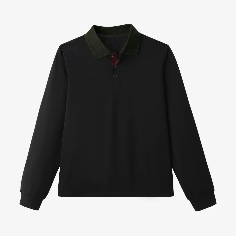 Boys Polo Tee- Black Denim Collection