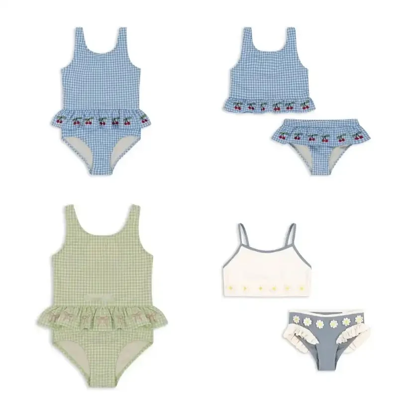 Checked Swim Wear