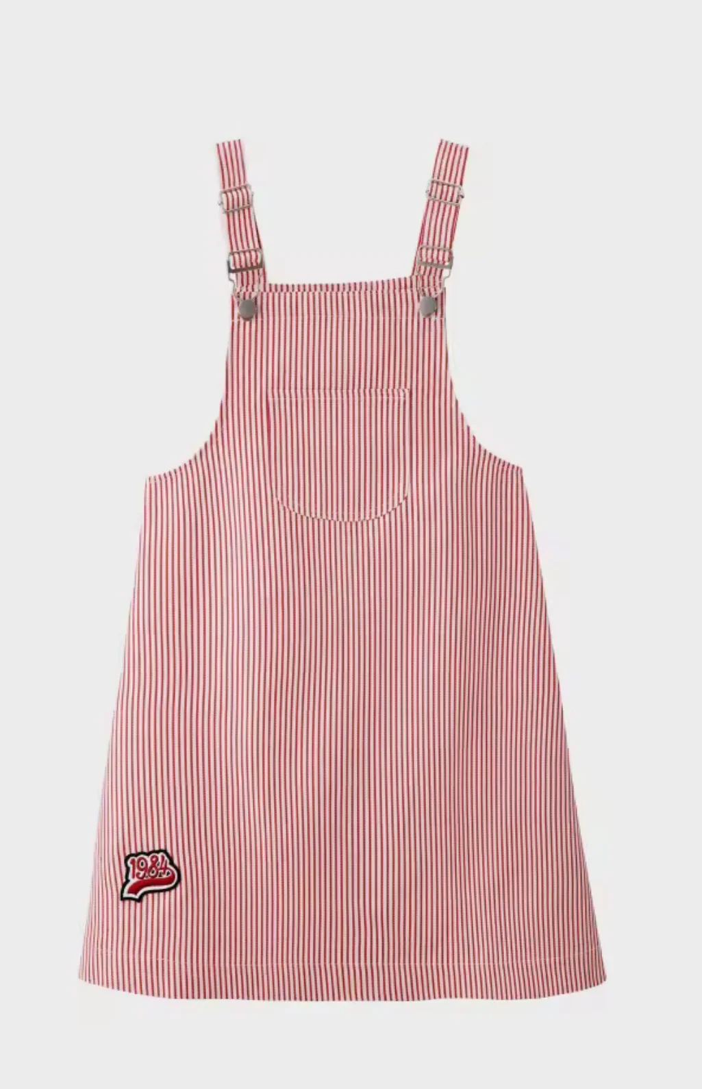 Cherry Red Dungaree Dress- Atelier Collection
