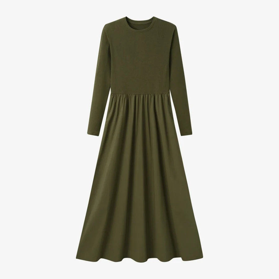 Circle Maxi Dress Green - Image 10