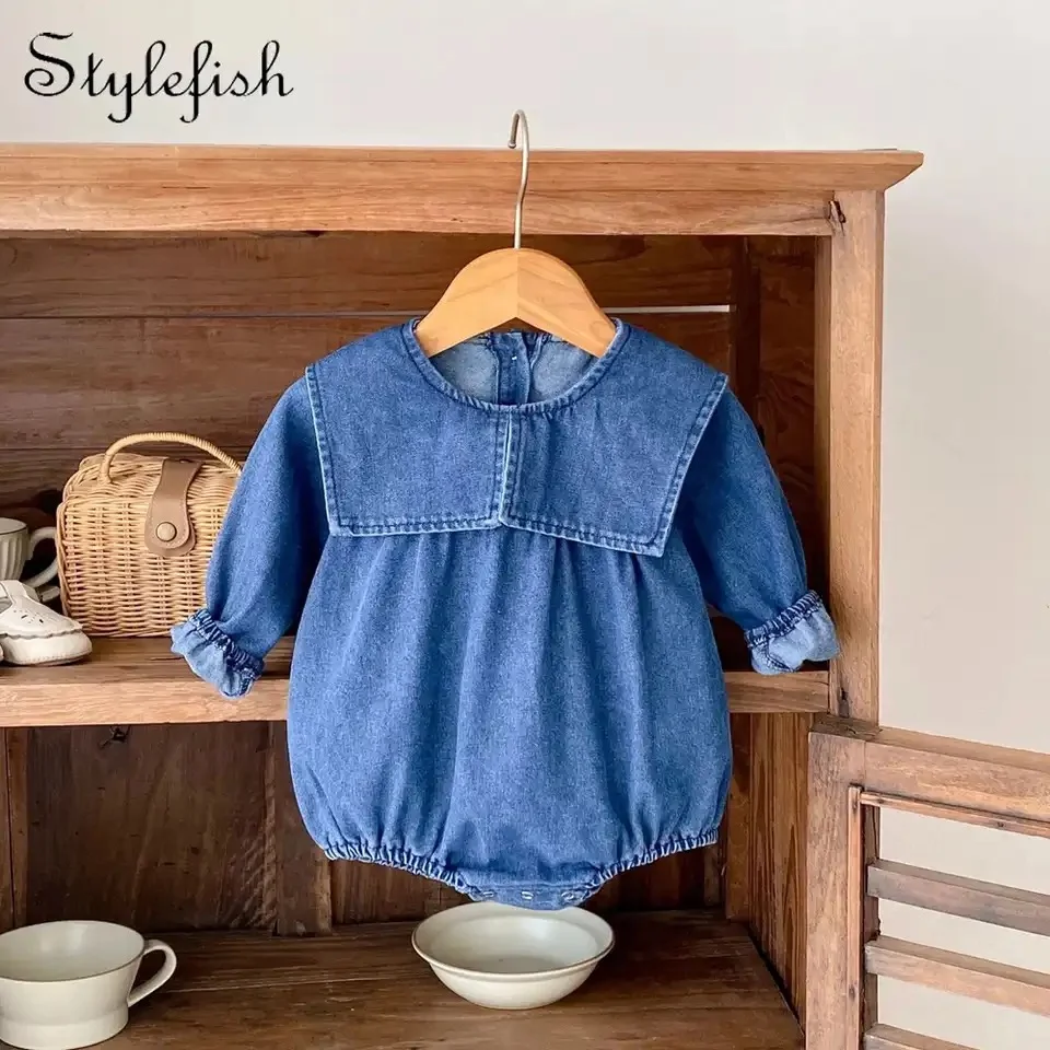 Denim Romper
