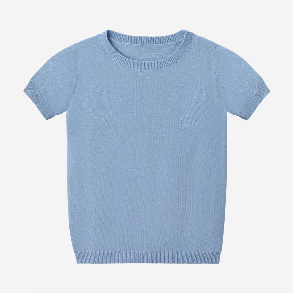 Knit Emblem Top
