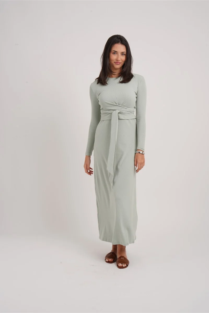 Ribbed Wrap Set Blue - Image 5