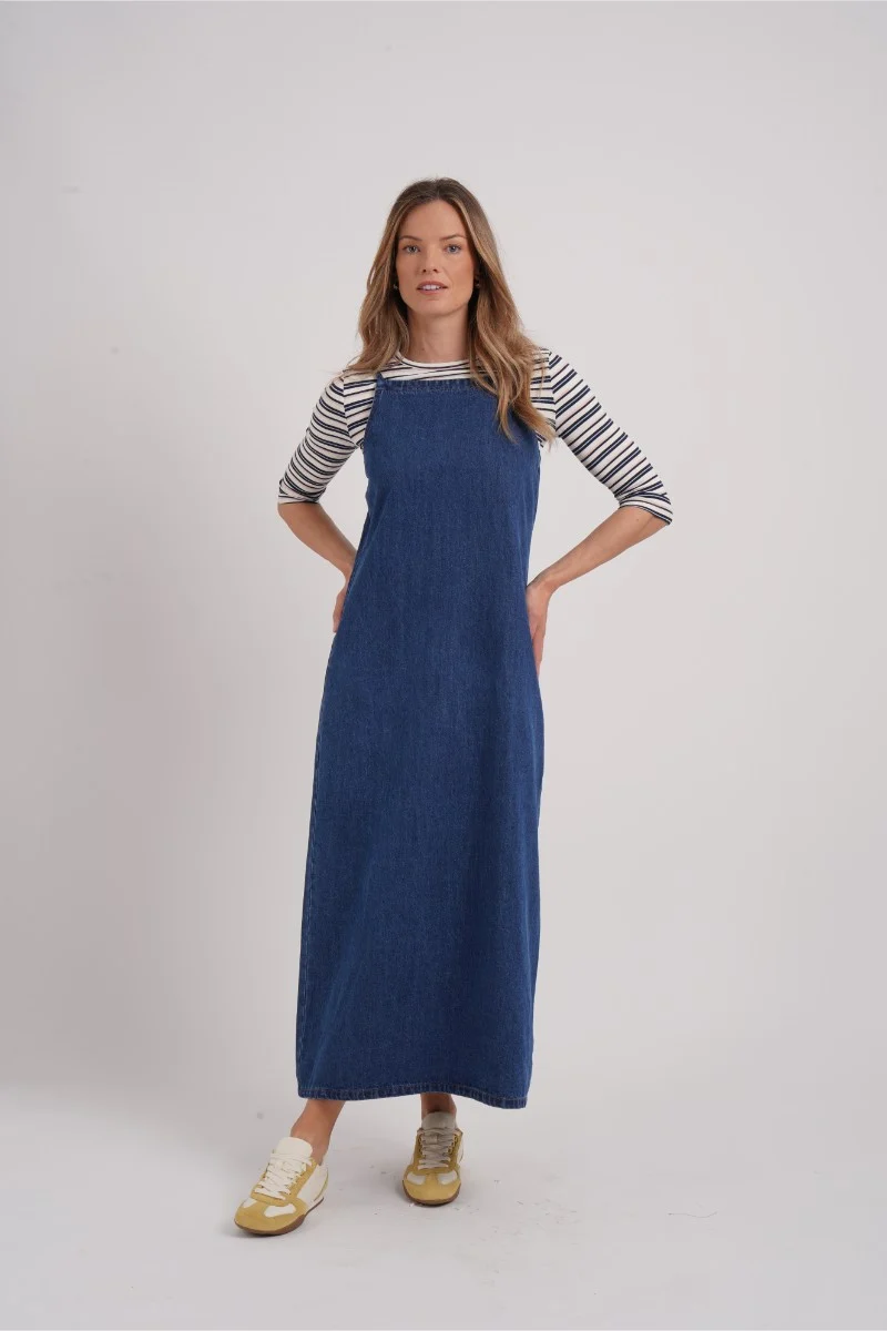 Denim Jumper Dress - Image 3